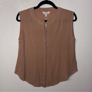 Ripe Reese Nursing Sleeveless Shirt Dusty Pink Size S NWT